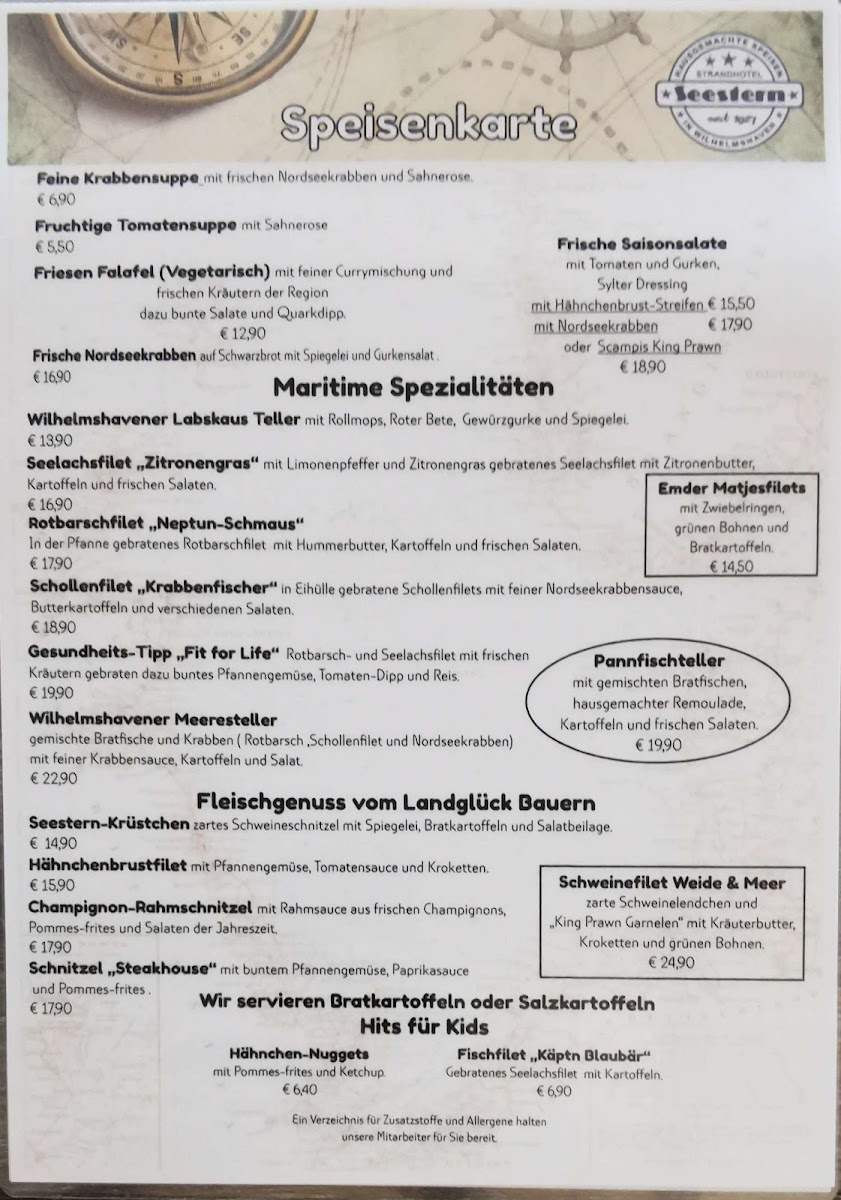 Menu Restaurant & Café Seestern-9